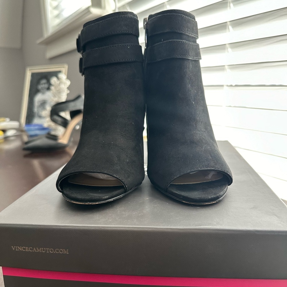 Vince Camuto Open Toed Booties. - image 1